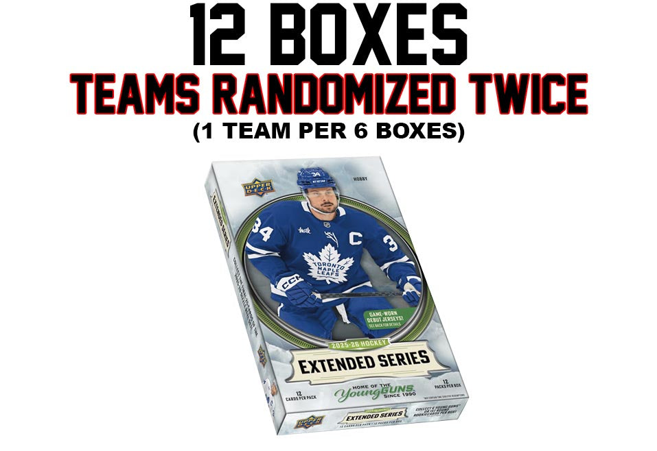 12 X 2025-26 EXTENDED HOBBY : TEAM RANDOM (32 SPOTS) // Break #0349