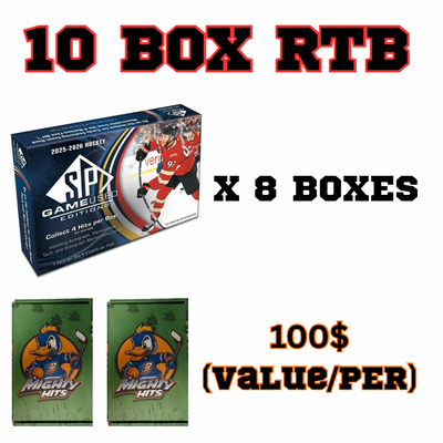 8 X 2025-26 SP GAME USED + 2 MIGHTY HITS (10 BOXES) : TEAM RANDOM (32 SPOTS) // Break #0336