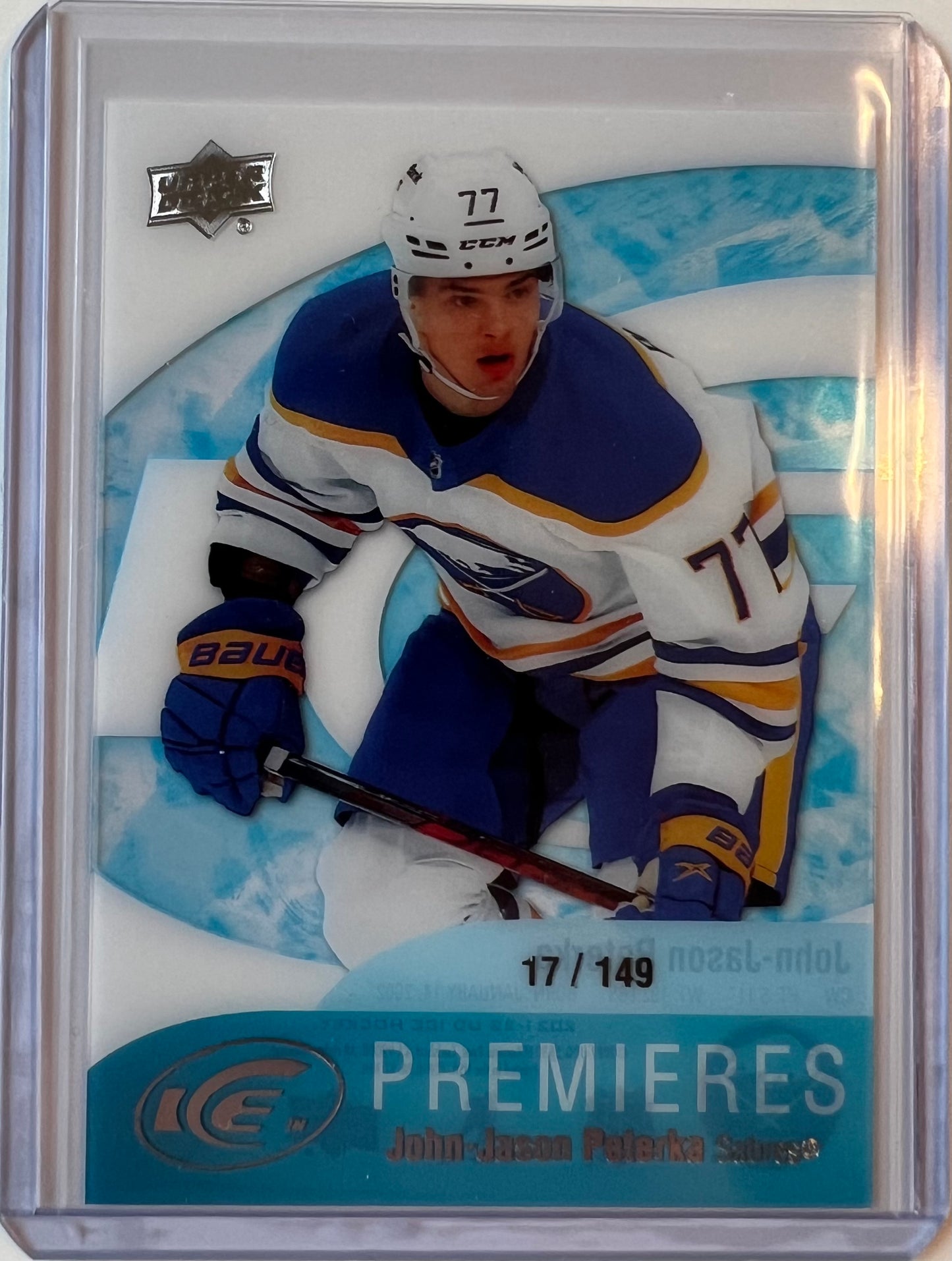 John-Jason Peterka 2021-22 Upper Deck Ice Premieres Retro /149