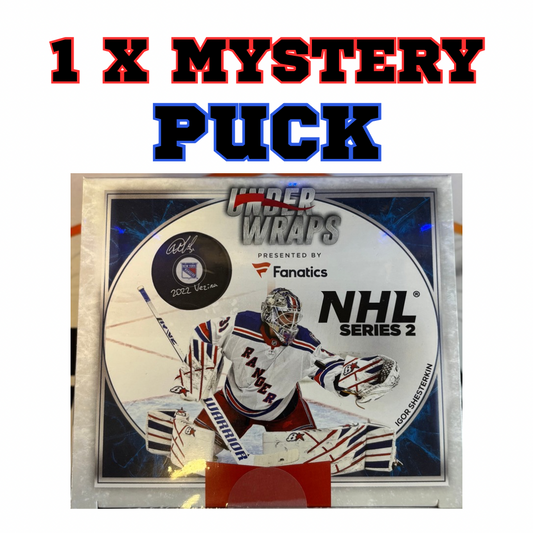 RAZZ // FANATICS UNDER WRAPS MYSTERY SIGNED PUCK (10 SPOTS)