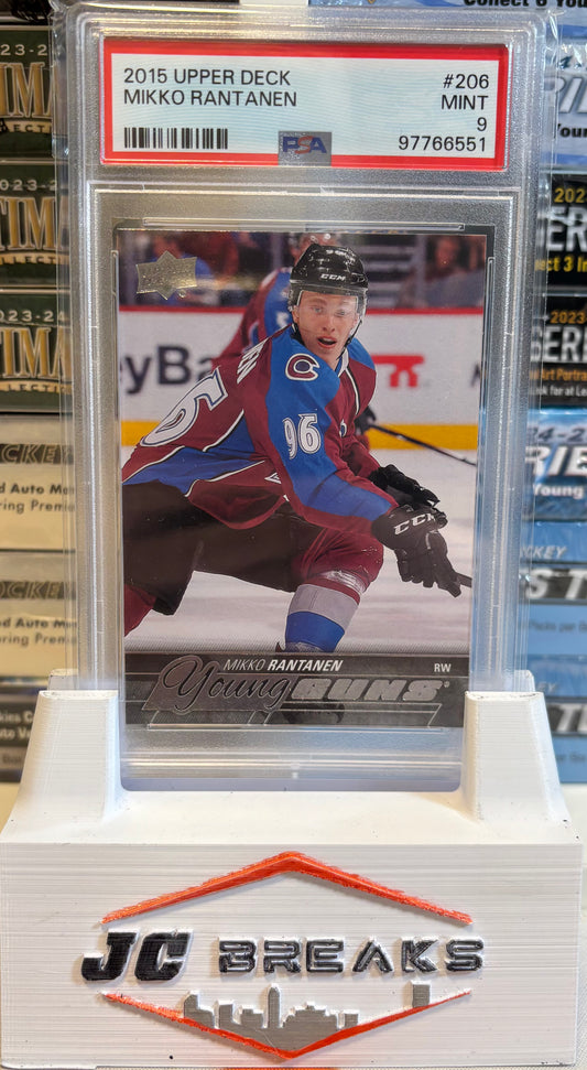 MIKKO RANTANEN YOUNG GUNS PSA 9 2015-16 Upper Deck Rookie Rc #206