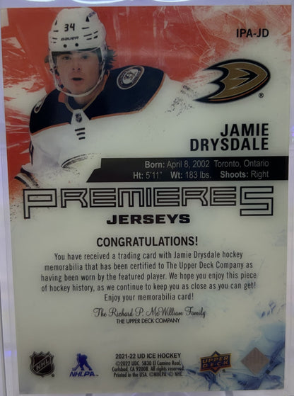 Premieres Jerseys Jamie Drysdale #IPA-JD