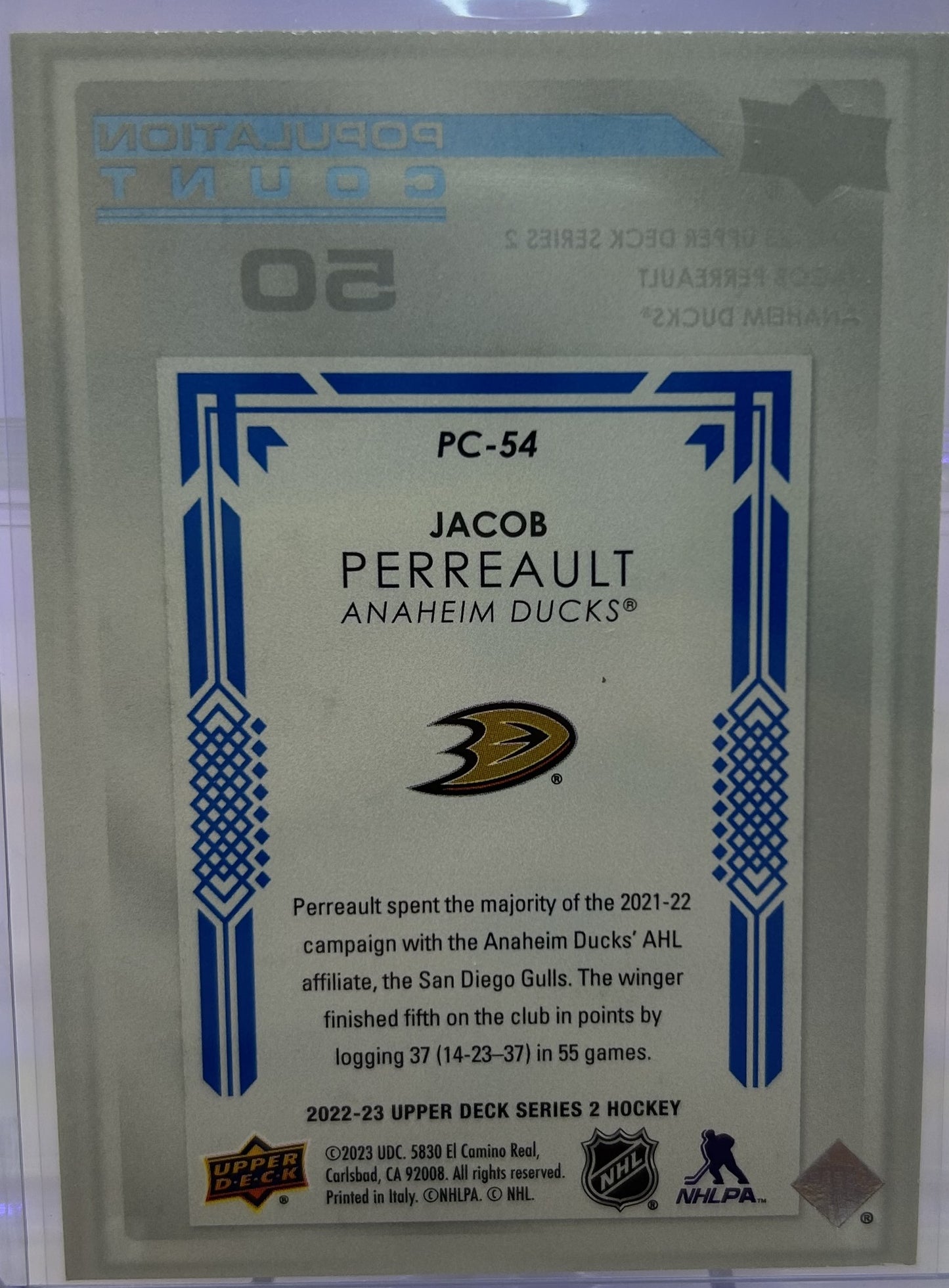 Population Count 50 Jacob Perreault #PC-54